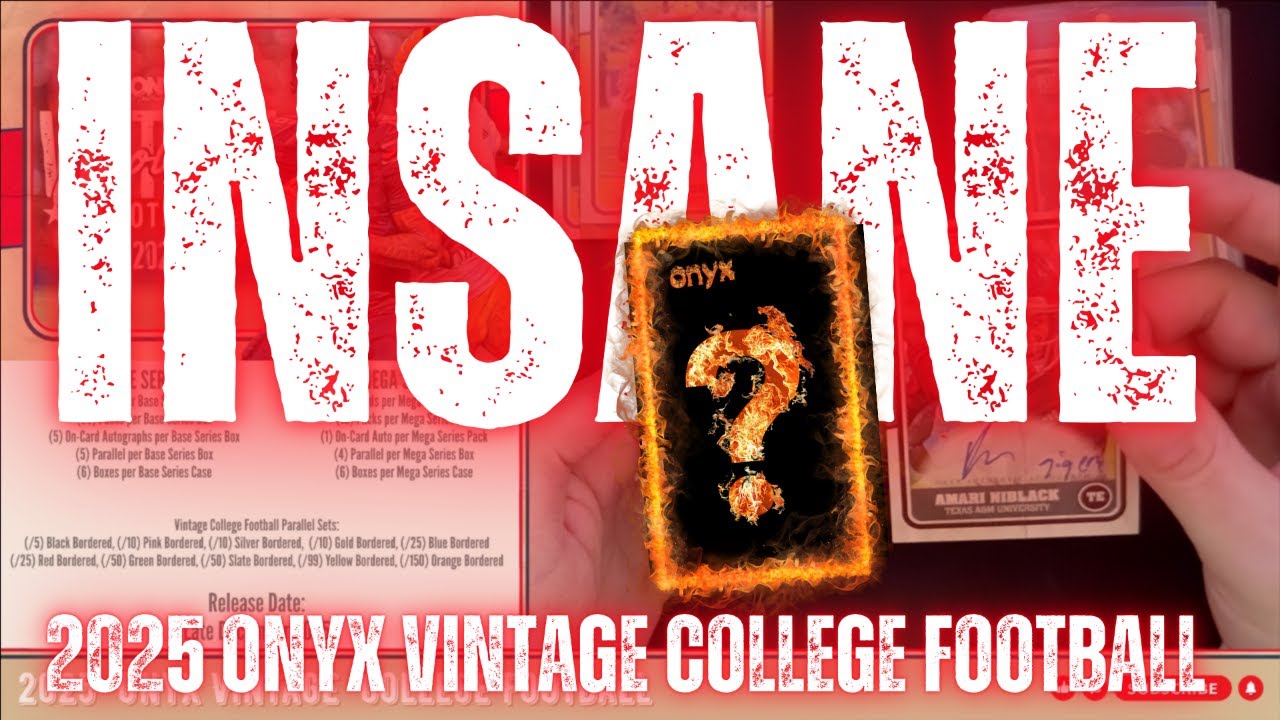 🔥 Невероятная находка! Открытие мега-бокса Onyx Vintage College Football 2025 года 😱