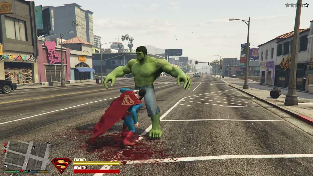 GTA 5 Superman VS HULK