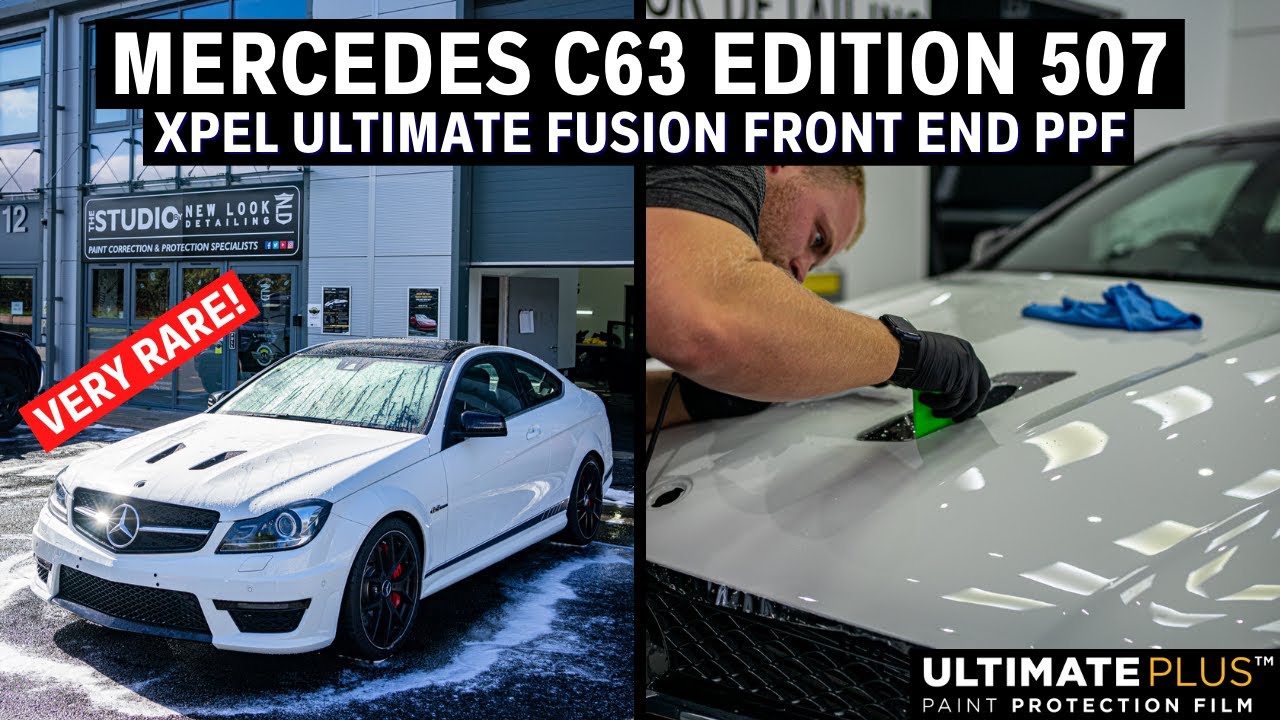 Saving this Mercedes C63 507 from being destroyed Xpel Paint Protection Film at New Look Detailing
