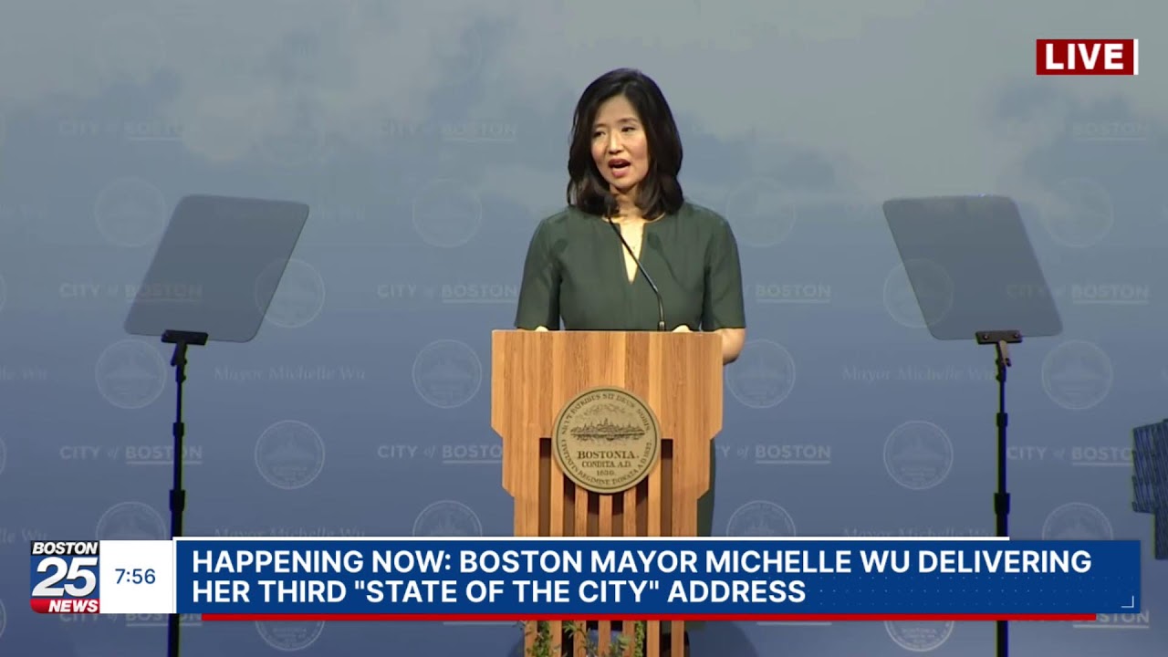 HAPPENING NOW: Boston Mayor Michelle Wu delivering her third 