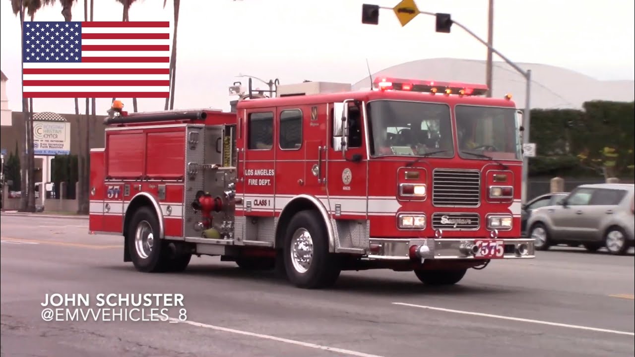 LAFD Engine 57 Responding