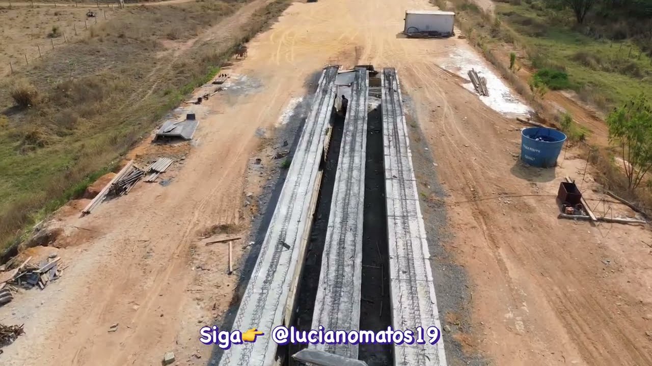 Atualização obras da FIOL no lote 6. Ferrovia Oeste-Leste. Pontilhão quase pronto? Trilhos em breve?