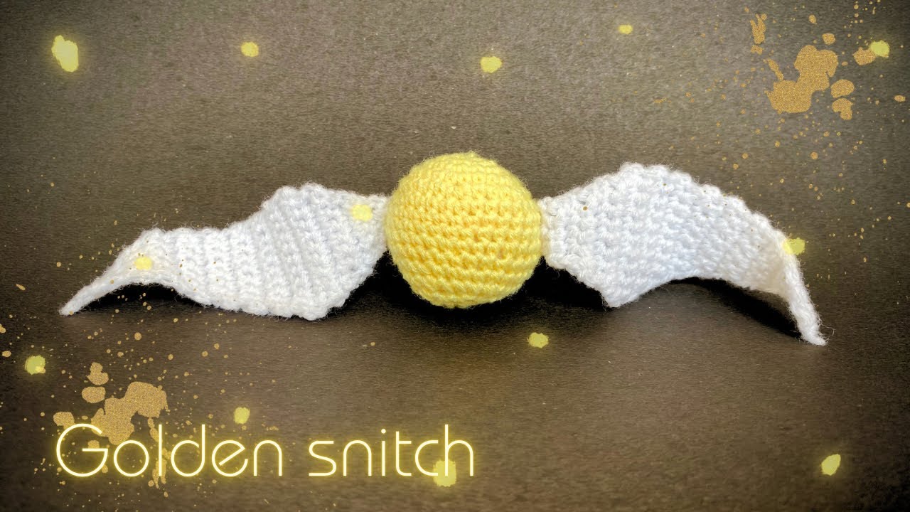 Golden Snitch crochet: Harry Potter craft ideas
