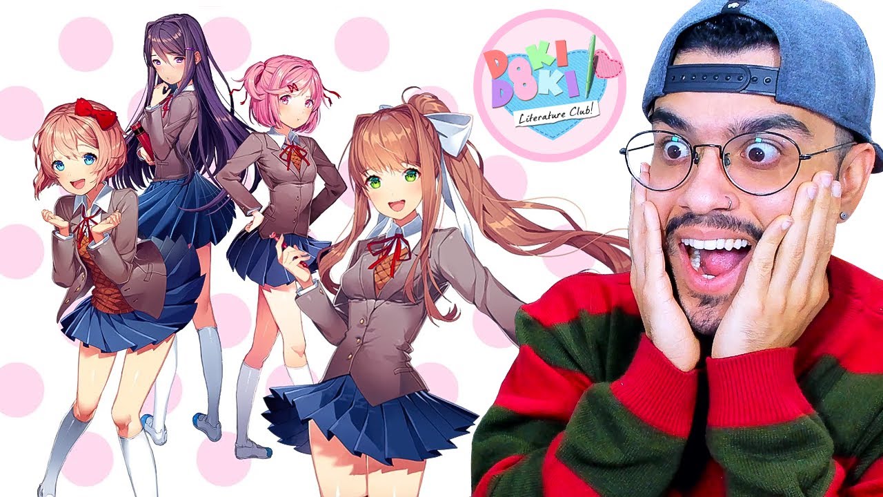 ENTREI PRA UM CLUBE QUE SÓ TEM GAROTAS BONITAS! - Doki Doki Literature Club