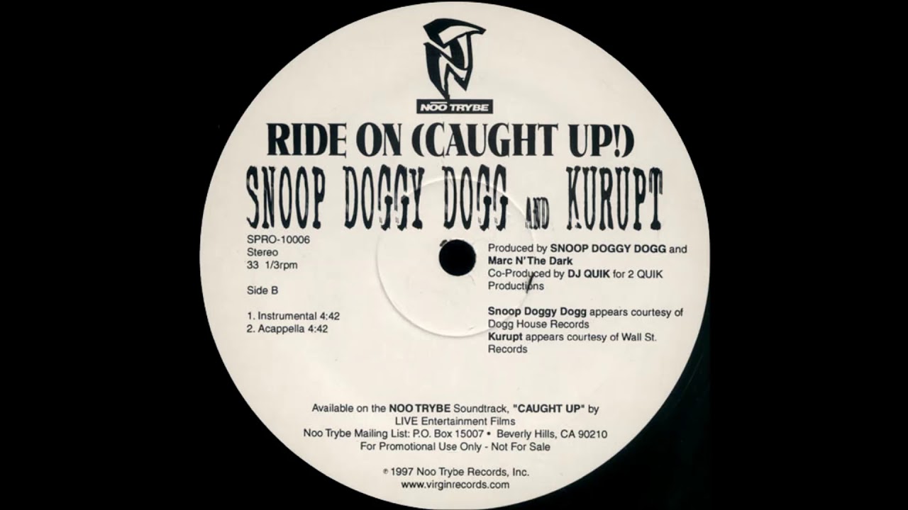 Snoop Doggy Dogg & Kurupt ‎– Ride On (Caught Up!) INSTRUMENTAL