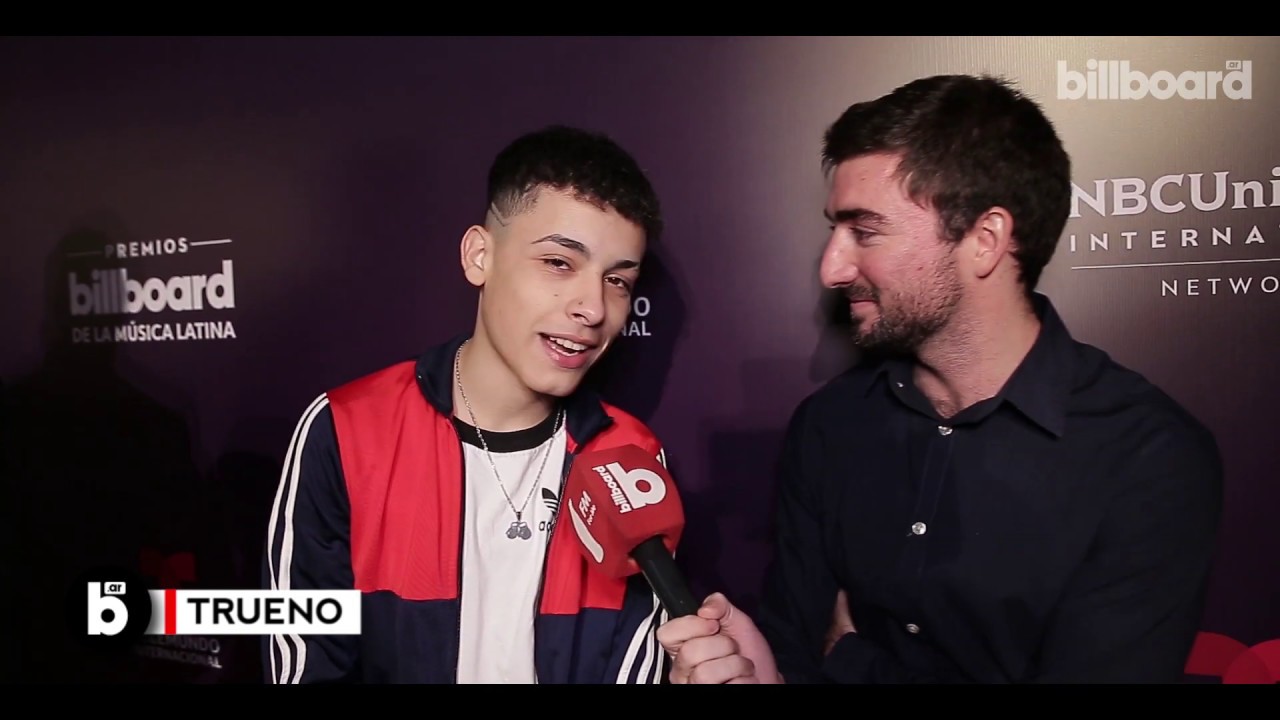 Trueno en el warm up de los Latin Billboard Music Awards en Buenos Aires