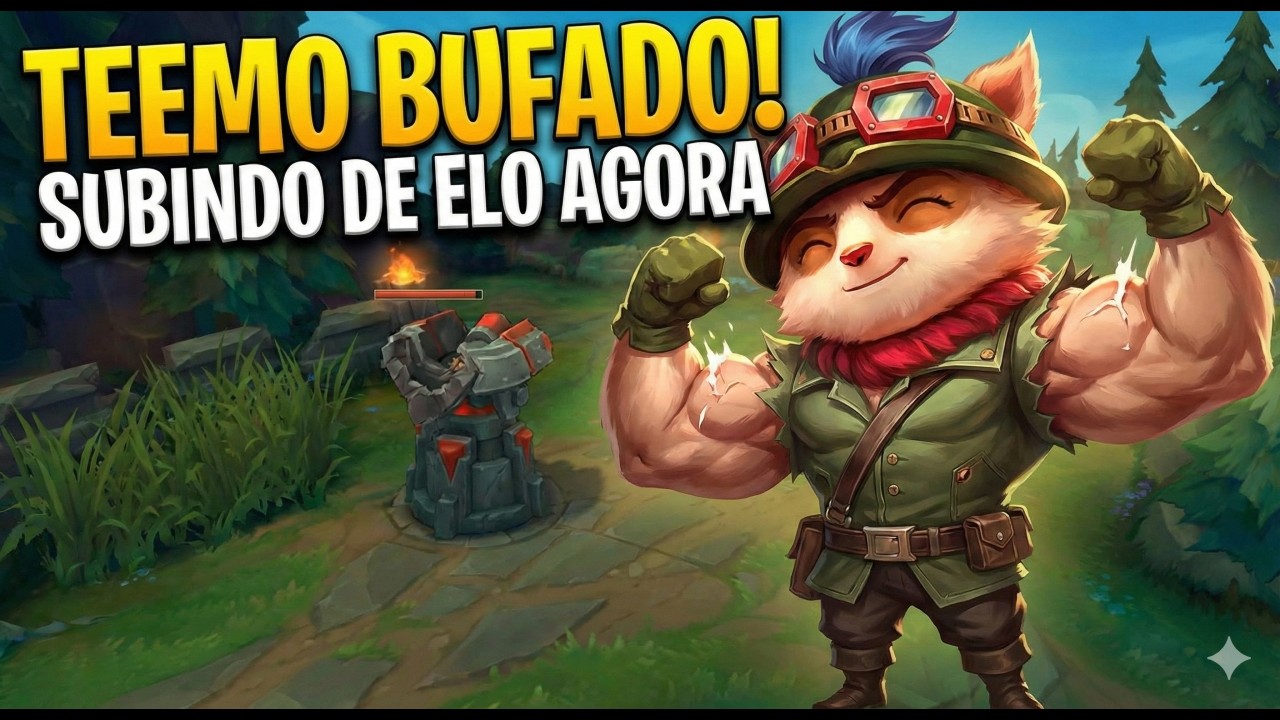TEEMO JUNGLE BUFADO! 🍄 Subindo de Elo Agora (Grind de Domingo)