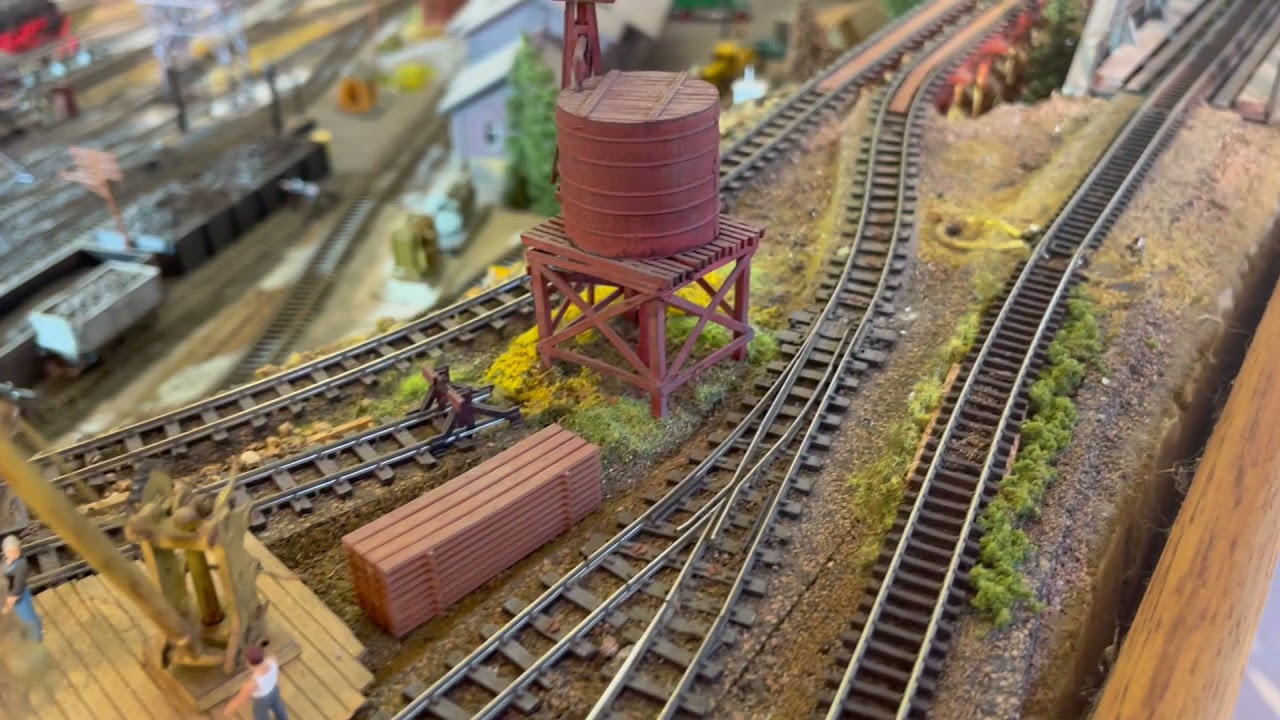 9 Foot x 5 foot DCC and DC HO and N and HOe Scale Model Train Layout