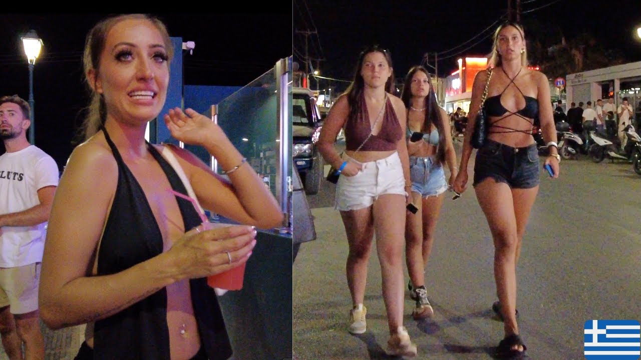 ZANTE LAGANAS GREECE NIGHTLIFE WALK