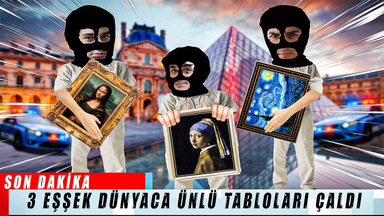 3 EŞŞEK MONA LİSAYI ÇALMAYA ÇALIŞIYOR!!!!
