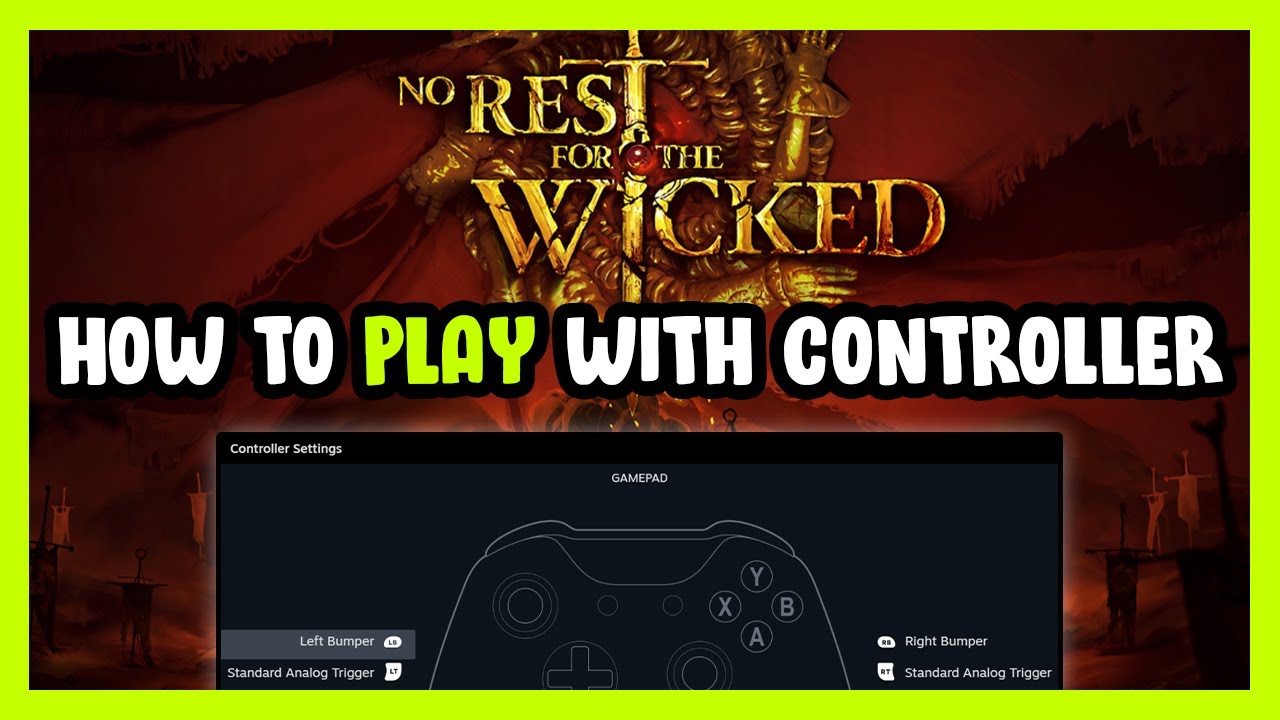Как играть в No Rest for the Wicked с помощью контроллера на ПК!