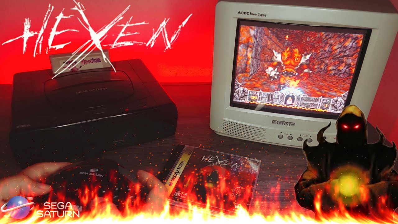 Hexen (Master Retro Games) - Sega Saturn Gameplay - CRT