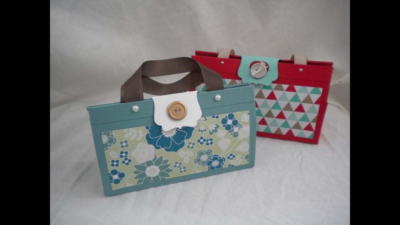 Paper Treat Purse using Stampin' Up!'s 8 1/2