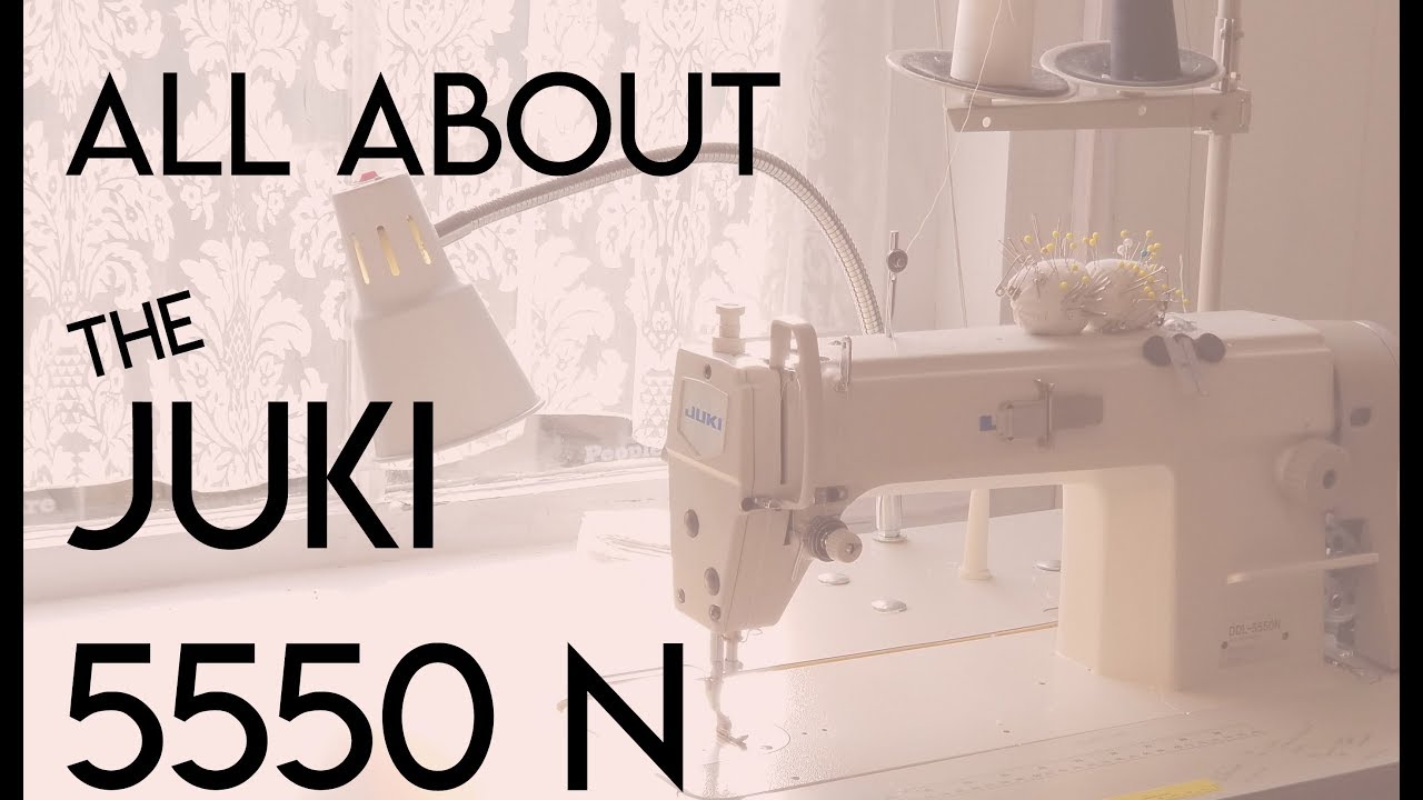 Juki commercial industrial straight stitch sewing machine 5550 N features and how-to