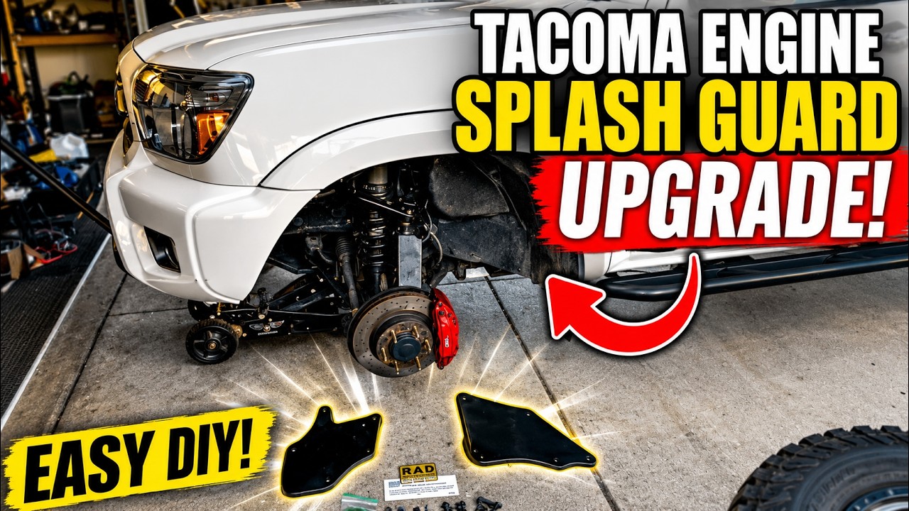 Rad Rubber Engine Splash Guard Install on My Toyota Tacoma