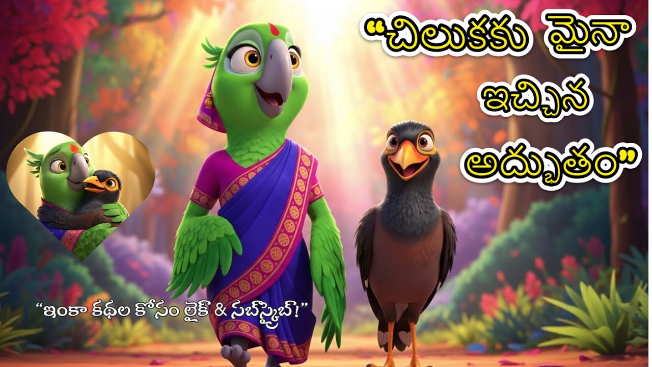“చిలుక చీర… మైనా ప్రేమ! | హృదయాన్ని తాకే జంతు కథ | Kids Moral Story”| Yuva Funfactory