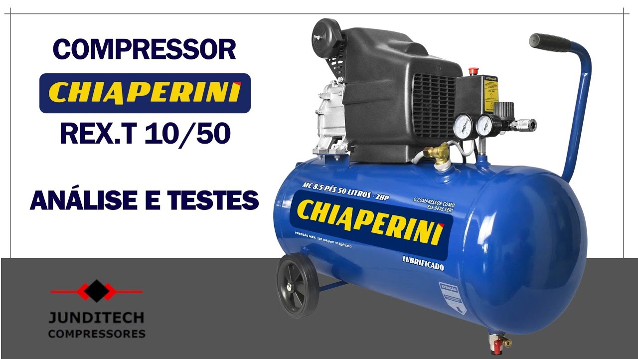 MotoCompressor Chiaperini MC 8,5/50 Demonstração / Em Detalhes