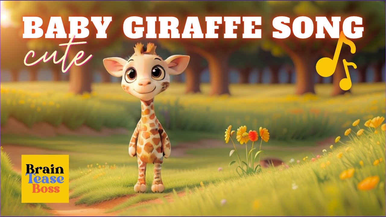 Gerry - The Baby Giraffe | Fun Kids Song | Learn and Play with Animal Friends | BrainTeaseBoss