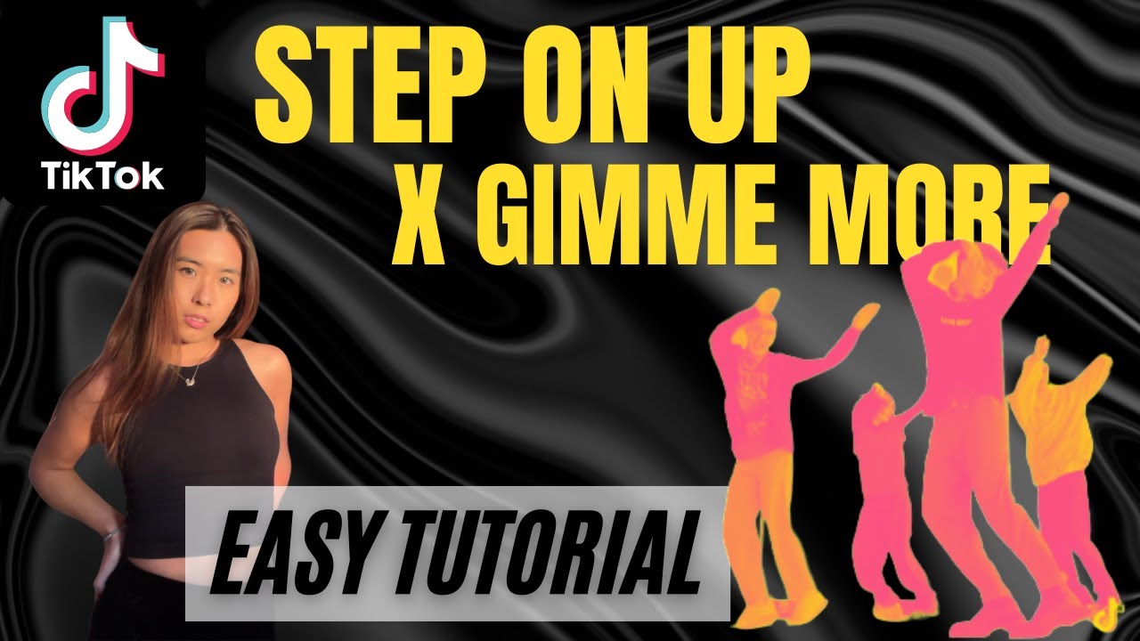 Dance Tutorial/ Step On Up x Gimme More (Remix)/ Tik Tok Dance EASY **Footwork** explained