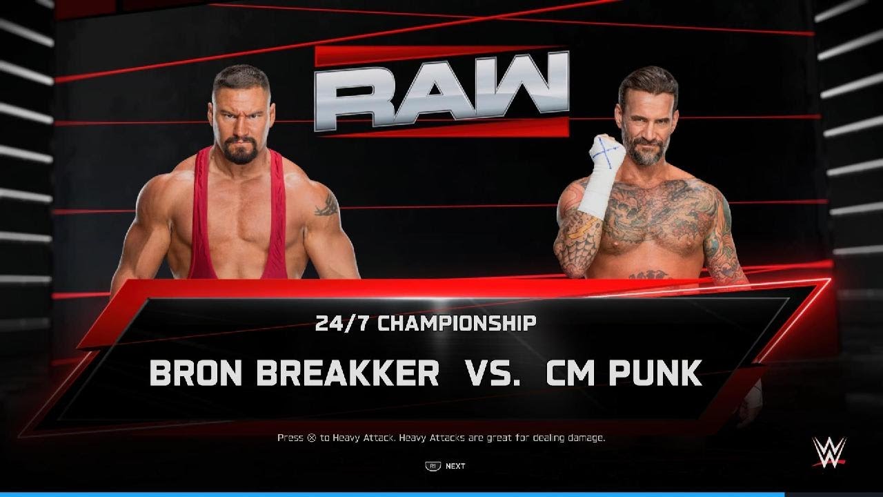 WWE 2K25_ Bron vs Punk RAW