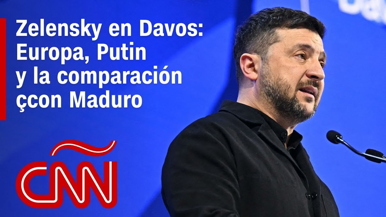 Discurso de Zelensky en Davos: Europa, la OTAN, Putin y la comparación con Maduro
