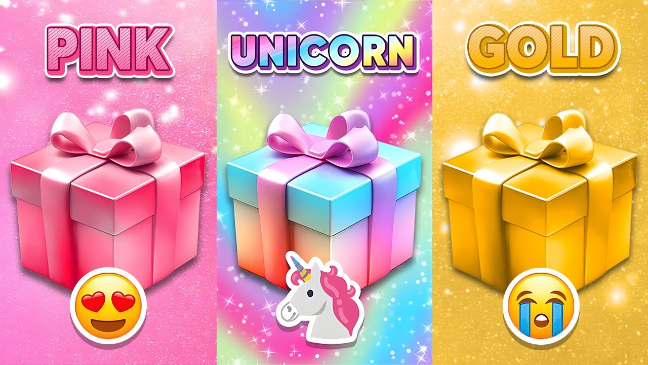 Choose Your Gift...! Pink, Unicorn or Gold 💗🦄⭐️ Are You a Lucky Person or Not? 😱 Mouse Quiz