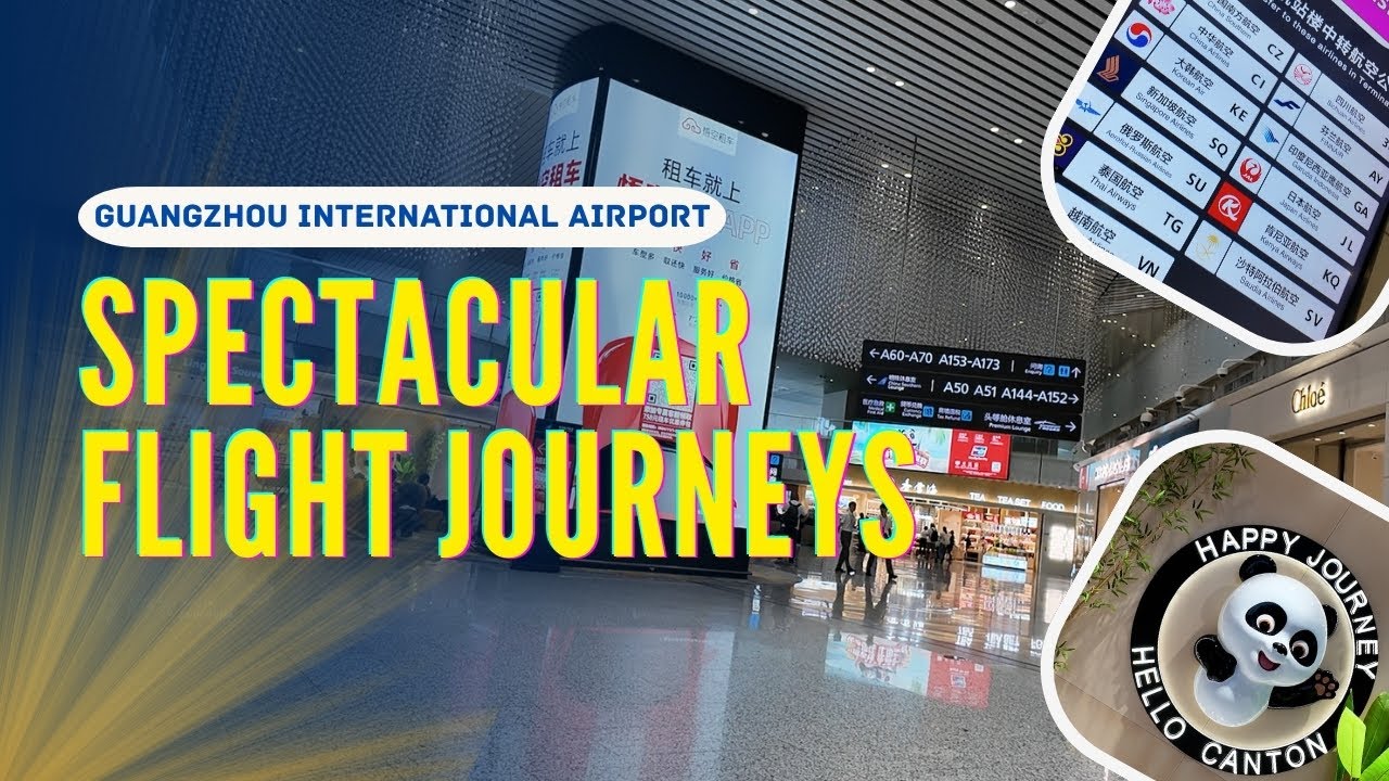 Inside Guangzhou Baiyun International Airport | Airport Tour & Travel Vlog