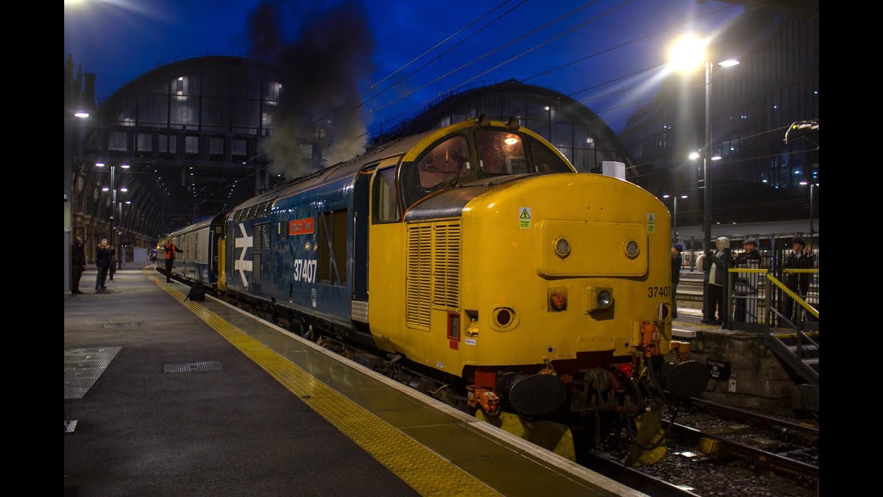 37407 mega Startup + departure from London King’s Cross working 1Z39 14/12/24 + others