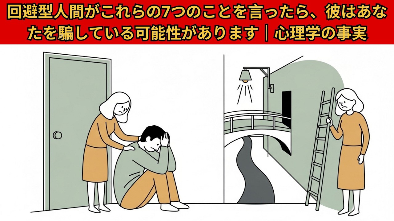 回避型人間がこれらの7つのことを言ったら、彼はあなたを騙している可能性があります｜心理学の事実