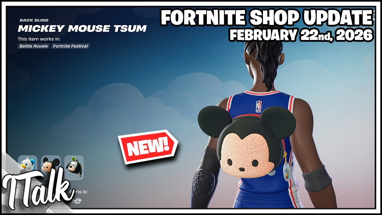 Fortnite Shop *NEW* TSUM TSUM DISNEY COSMETICS! [February 22nd, 2026] (Fortnite Chapter 7)