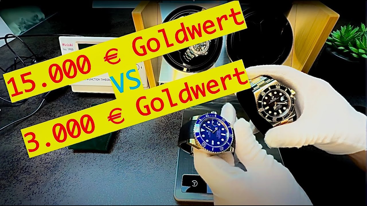 Rolex Submariner: Goldwert berechnen! Vollgold vs. Bicolor im Vergleich