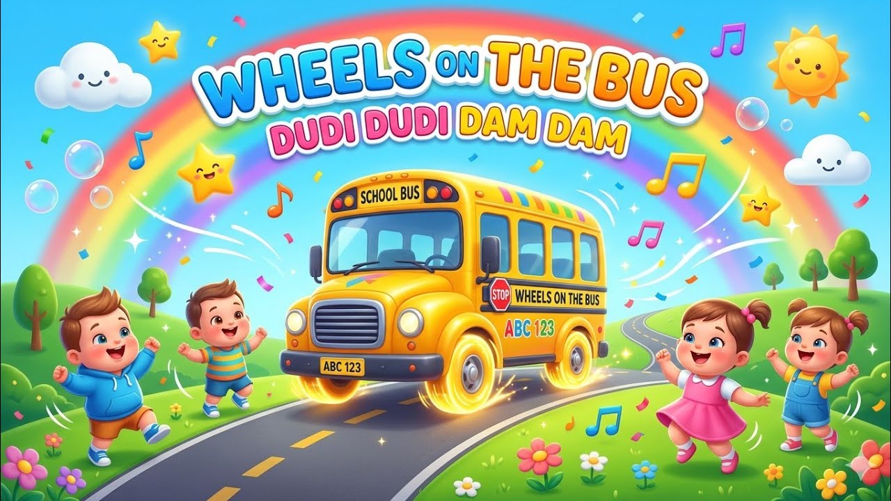 Dudi Dudi Dam Dam 💃🕺💃| Wheels on the bus | Cutest Kids Dancing on Dudi Dudi Dam Dam😺 