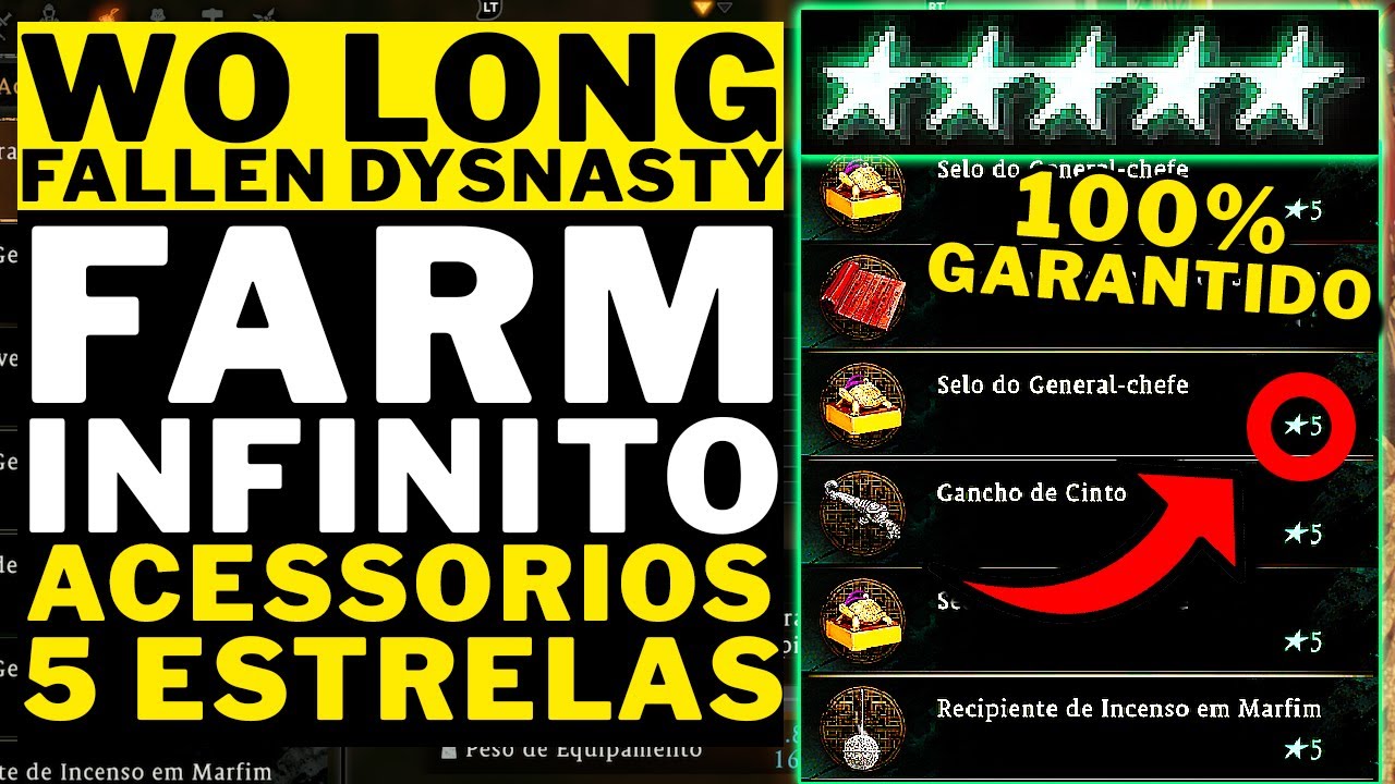 WO LONG FALLEN DYNASTY - FARM INFINITO!!! ACESSORIOS 5 ESTRELAS 100% GARANTIDO!!!