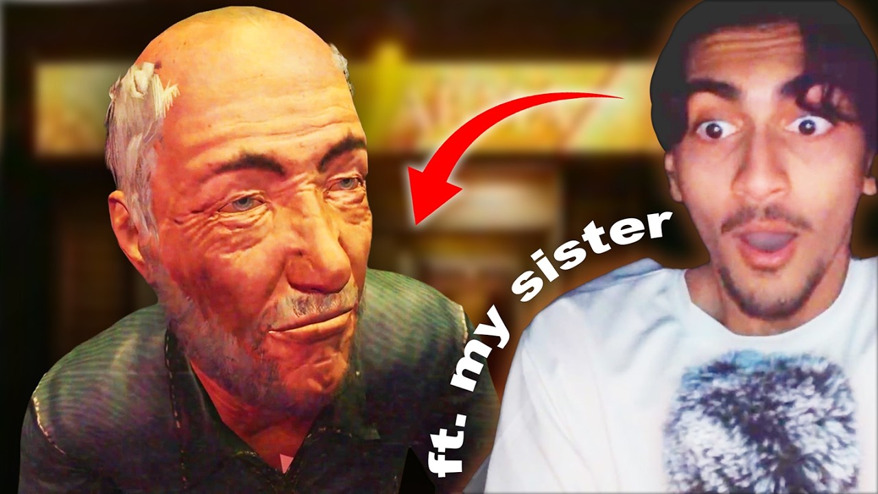 my little sister forces me to play ROBLOX's SCARIEST GAME... (Shawarma Kiosk)