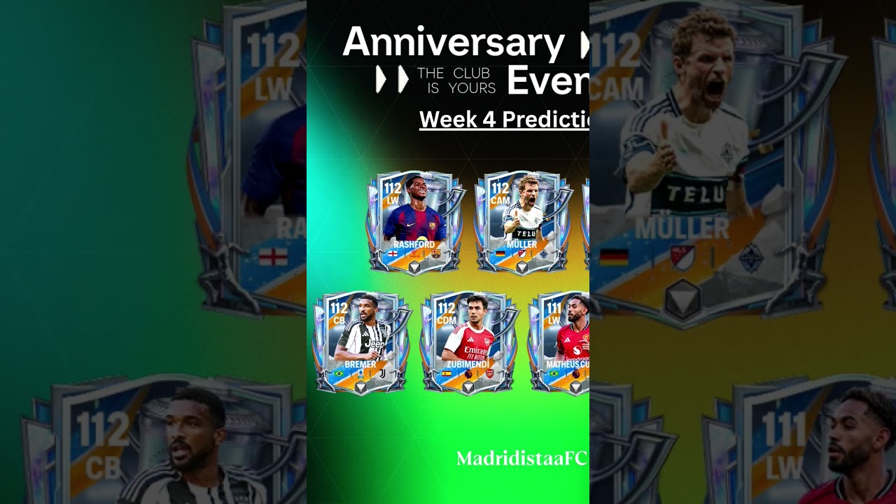 Anniversary Week 4 Prediction.#fcmobile #newcards #newplayer