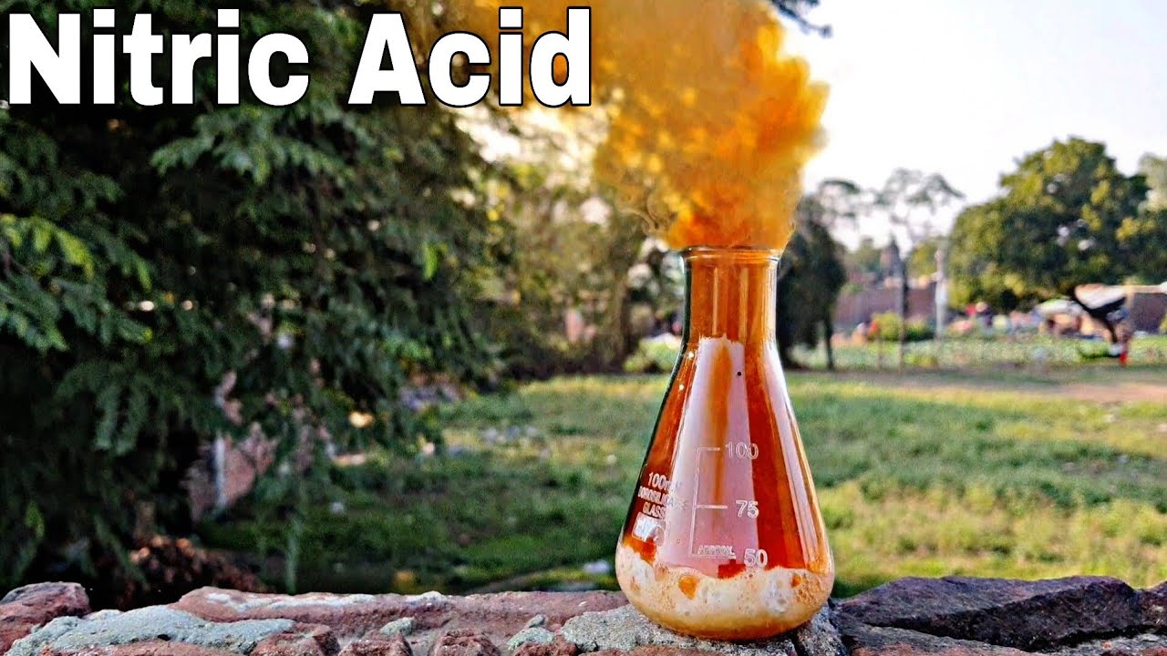 Make Nitric Acid without Distillation || How to Make Nitric Acid at Home ||नाइट्रिक अम्ल बनाना सीखें