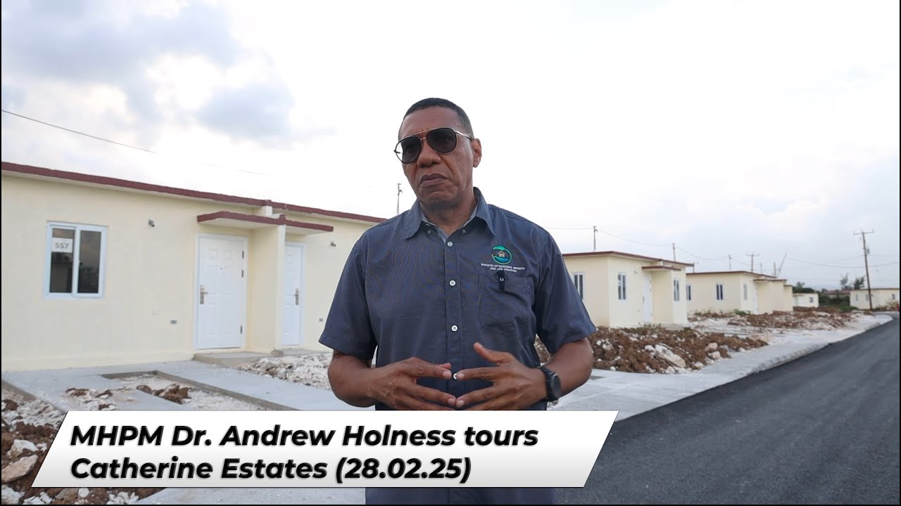 MHPM Dr. Andrew Holness tours Catherine Estates (28.02.25)