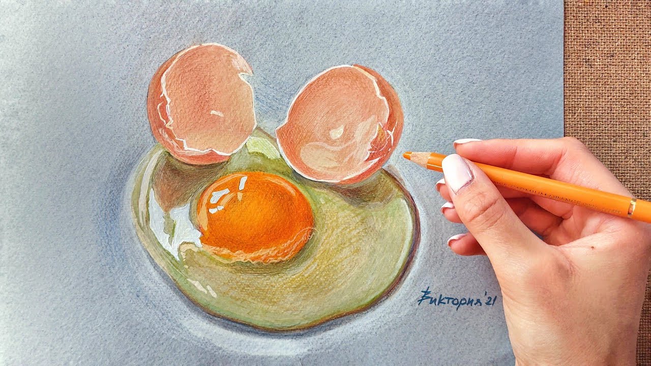 Drawing Hyper Realistic Egg