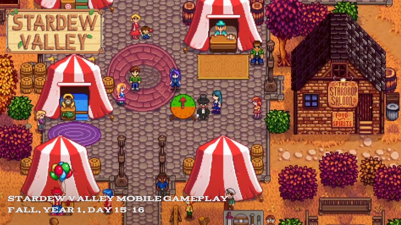 "Fall Festival" Stardew Valley Mobile Gameplay • Fall, Year 1, Day 15-16 • no commentary 