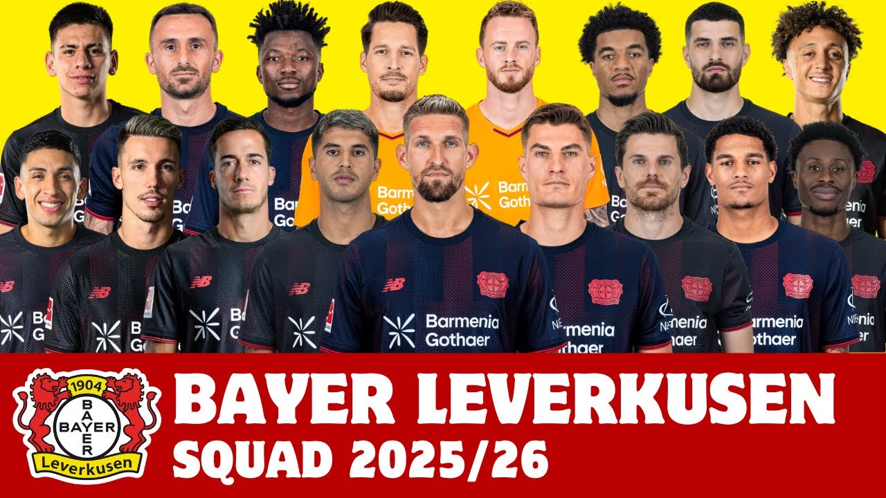 Bayer 04 Leverkusen Squad For Season 2025/26 | Leverkusen | FootWorld