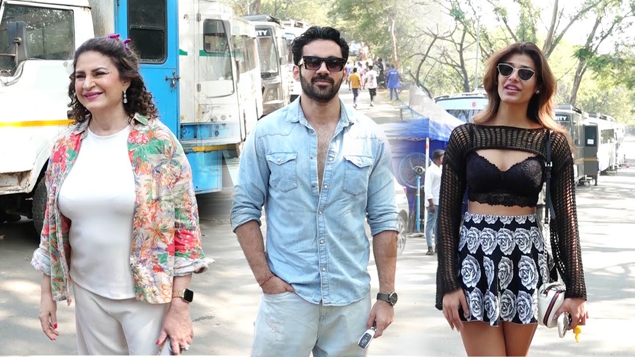 Bigg Boss 19 Grand Finale: Abhishek Bajaj, Kunika ji & Nehal Chudasma At Big Boss Finale Shoot