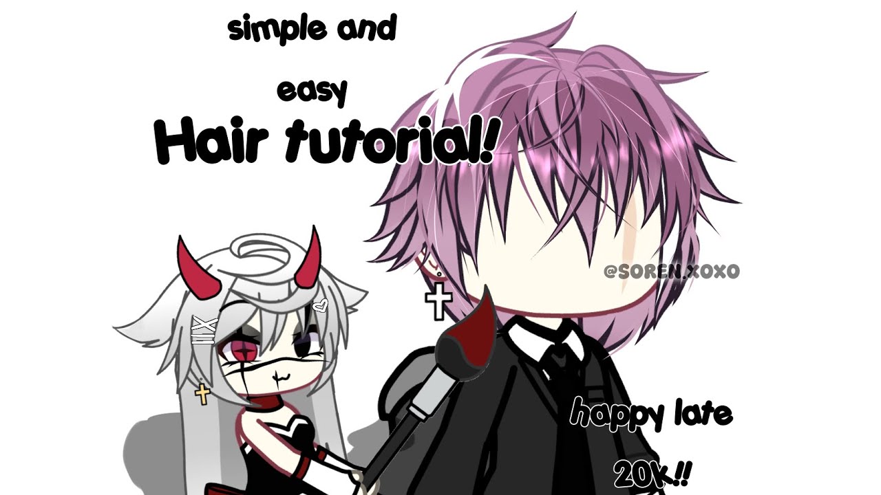 gacha hair editing tutorial //how to edit gacha hair
