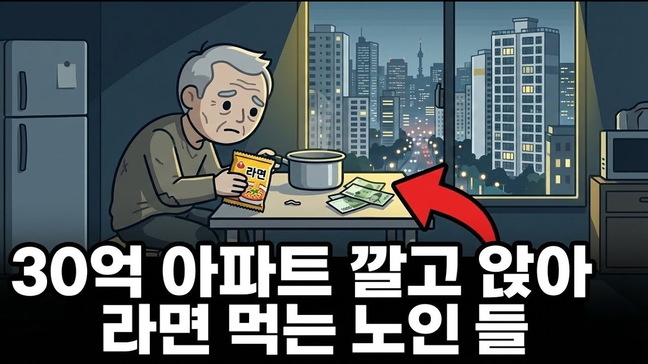 억대 아파트에서 라면 먹는 노인들?