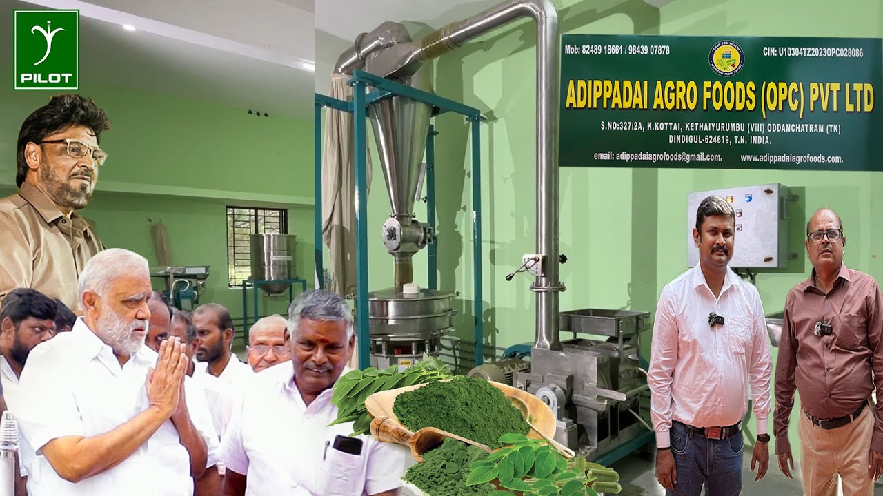 Adippadai Agro Foods - Moringa Powder Production in Impact Pulverizer