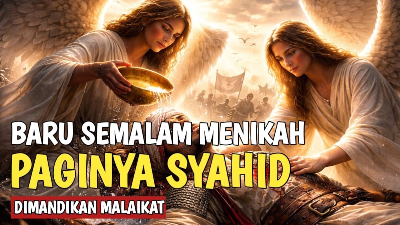 BARU SEMALAM MENIKAH, PAGINYA GUGUR! KISAH HANZALAH SAHABAT YANG DIMANDIKAN MALAIKAT BIKIN MERINDING