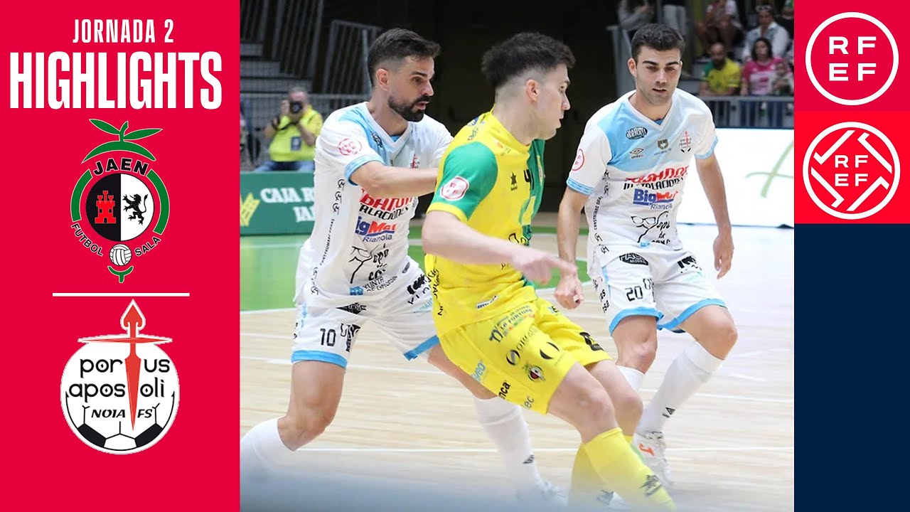 Resumen #PrimeraDivisiónFS | Jaén Paraíso Interior 5-2 Noia Portus Apostoli | Jornada 2