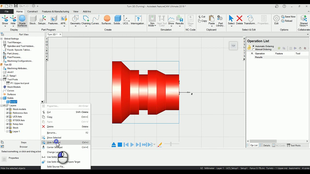 FeatureCAM -Turning - 3D model