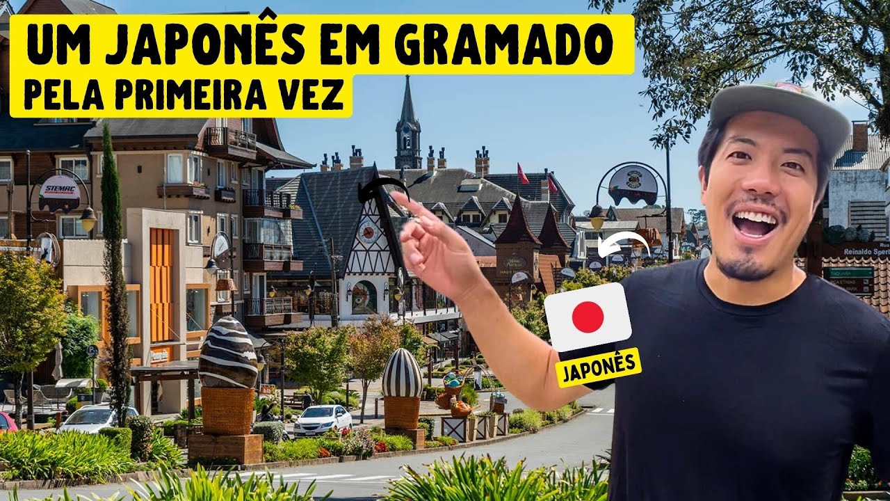 Primeira vez de um japonês em GRAMADO