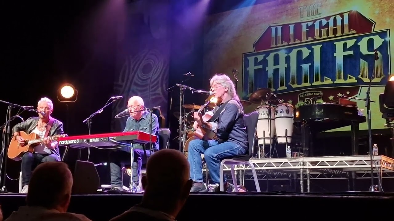 Illegal Eagles Founder Members PHIL ALDRIDGE+AL VOSPER+RAY BROWN New Kid In Town CLIFFS PAVILION 25