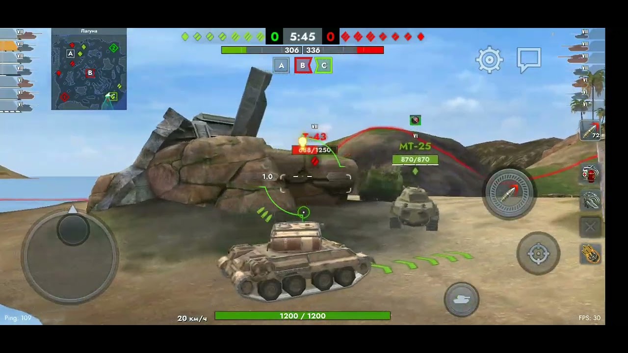 Обкатка барабанной новинки 7 уровня в Tanks blitz